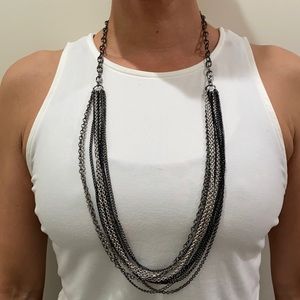 Metal, multicolored necklace